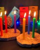 Manifest Magic Candles Τσάκρα Τρίτο Μάτι - Μπλε (12 τεμ) Ειδικά Κεριά- Κεριά για καθαρισμό χώρου - Κεριά τσάκρα